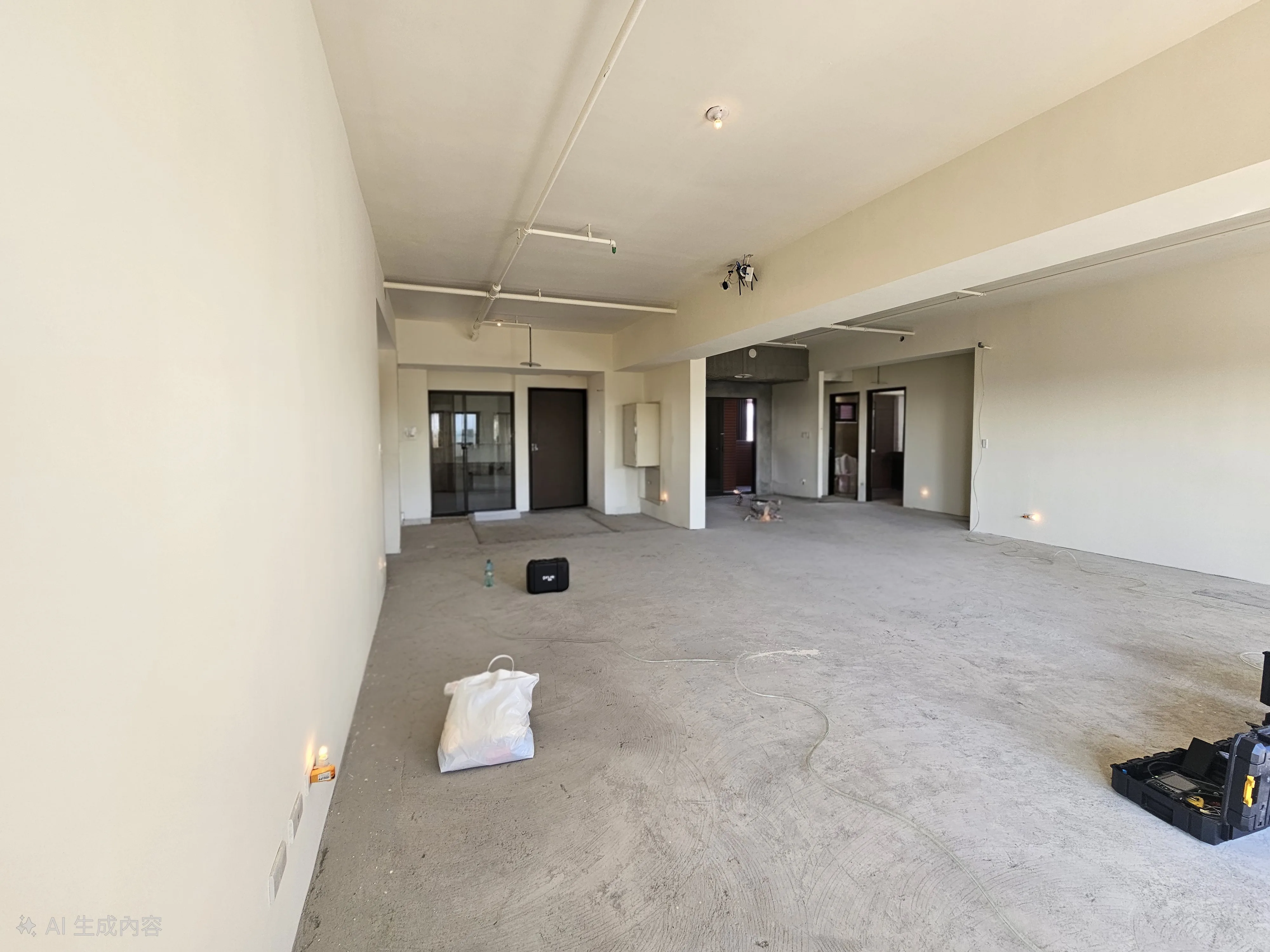 琢木室內裝修 彰化頂樓新成屋驗屋現場 設計師與驗屋公司同步進場全景